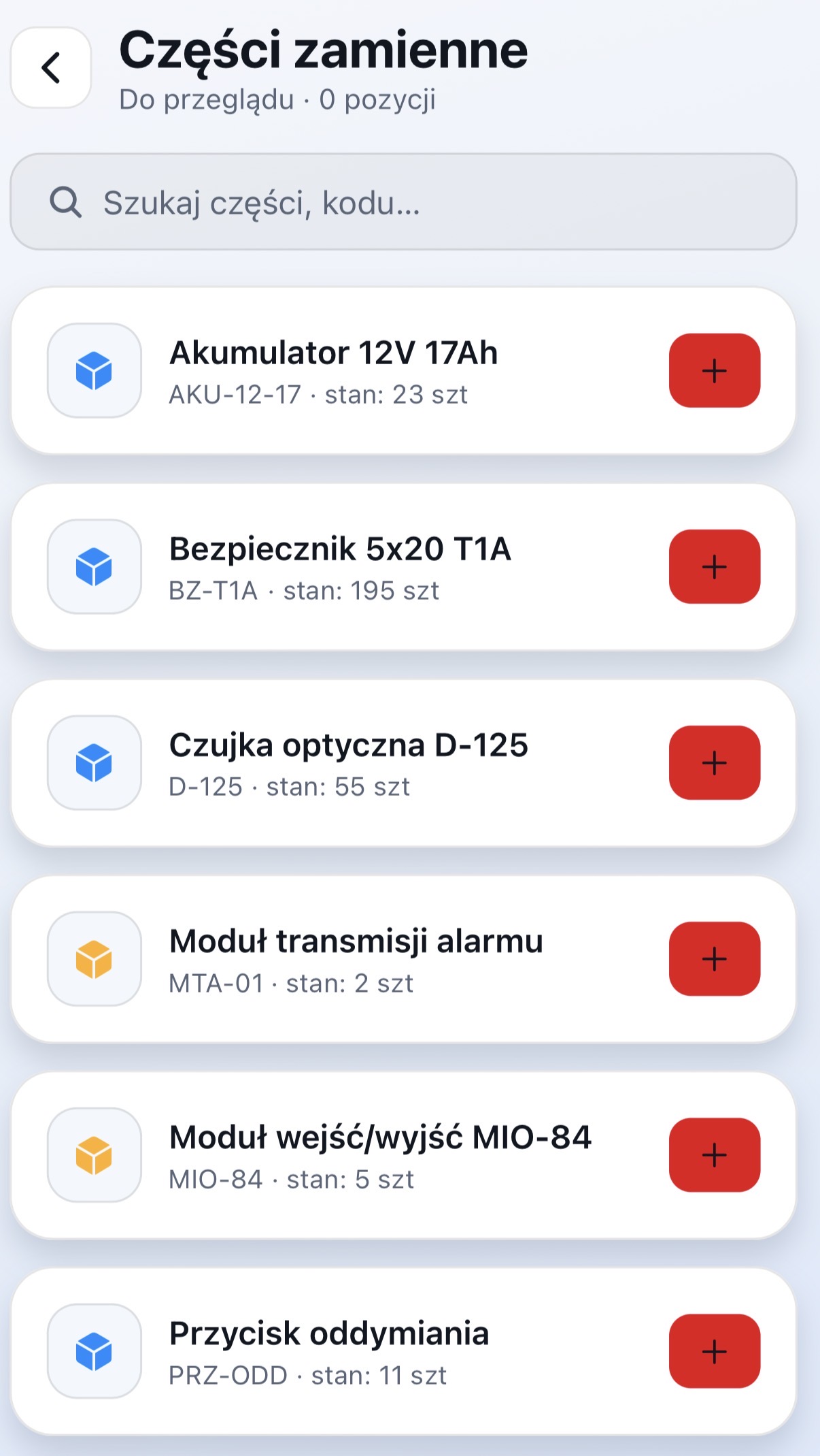 Magazyn części