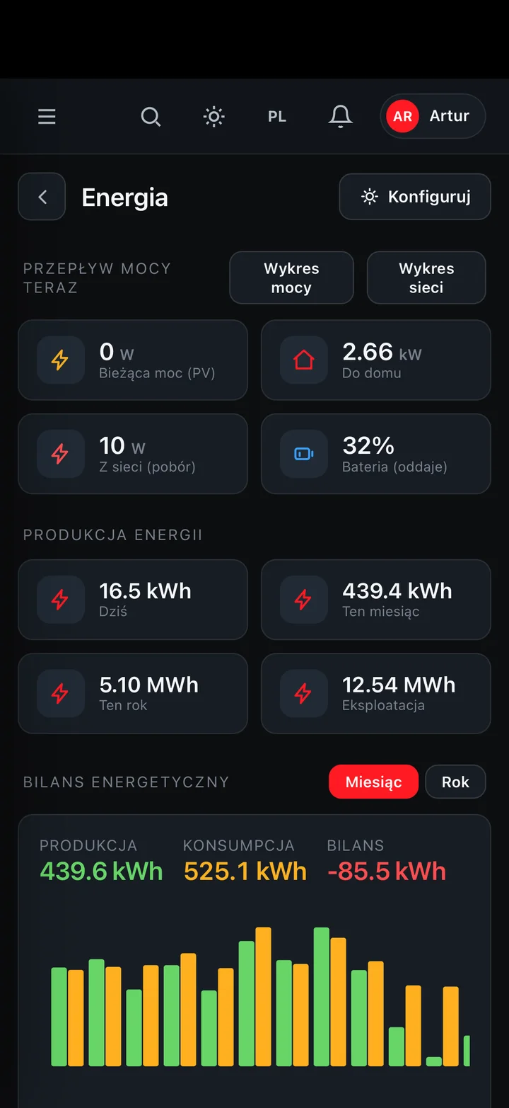 DomelOS Home — Energia
